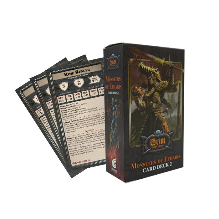 Grim Hollow: Monsters of Etharis – Card Deck 2