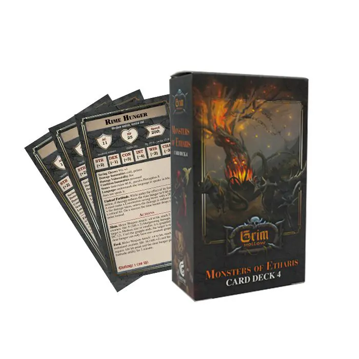 Grim Hollow: Monsters of Etharis – Card Deck 4