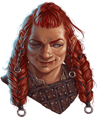 Female Dwarf DnD Grim Hollow