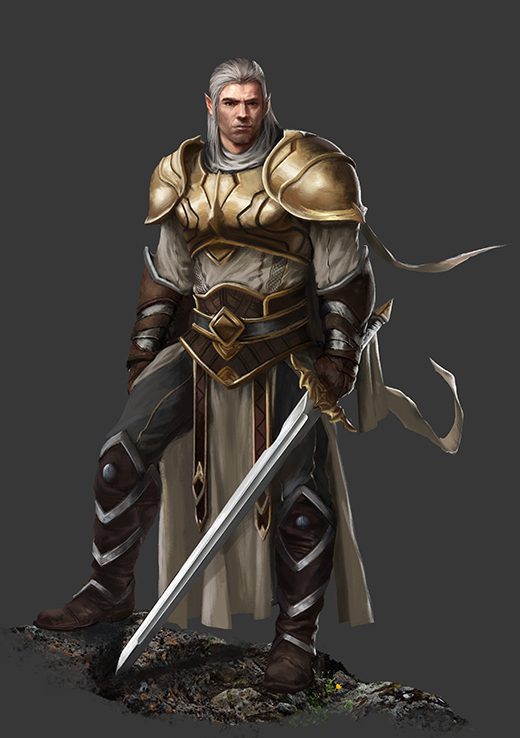 Half Elf Paladin Grim Hollow