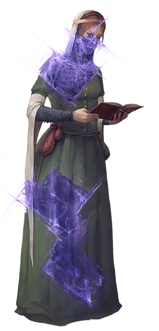 Disembodied Arcanist Reads her spellbook